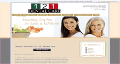 Desktop Screenshot of 121dentalcare.com
